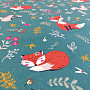 Cotton fabric Fox and squirrel