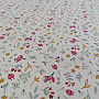 Cotton fabric AZRA flowers white