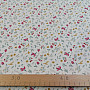 Cotton fabric AZRA flowers white