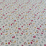 Cotton fabric AZRA flowers white