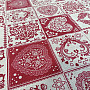 Decorative fabric AMORE GRANATE red