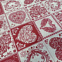 Decorative fabric AMORE GRANATE red