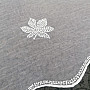 Embroidered luxury curtain - leaves