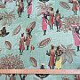 Decorative fabric Africa green