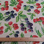 Decorative fabric Raspberries and blackberries