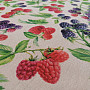 Decorative fabric Raspberries and blackberries