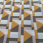 Geo yellow decorative fabric