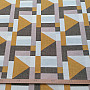 Geo yellow decorative fabric