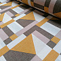 Geo yellow decorative fabric