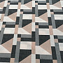 Geo gray decorative fabric