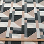 Geo gray decorative fabric