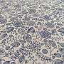 Decorative fabric Neon flowers blue