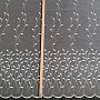 Embroidered curtain 527 white with petals