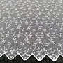Luxury embroidered curtain TINY WHITE Twig