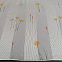 White-striped veil curtain with flowers 829291/05