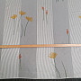 White-striped veil curtain with flowers 829291/05