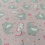 Cotton jersey ELEPHANT pink