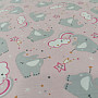 Cotton jersey ELEPHANT pink