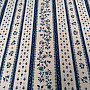 Cotton fabric MAJOLIKA blue stripe