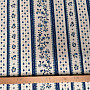 Cotton fabric MAJOLIKA blue stripe