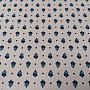 Cotton fabric MAJOLIKA blue ornament