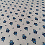 Cotton fabric MAJOLIKA blue ornament