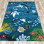 Children's piece rug DOLPHINS