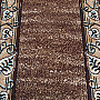 Carpet tread FELIKS leaves brown