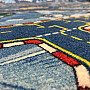 RACERS 77 Blue children's carpet