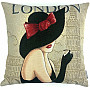 Tapestry cushion cover LADY LONDON