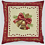 Christmas decorative pillow BELL IN FRAME