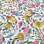 Decorative fabric CLARA flowers pink