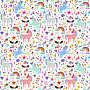 Children's cotton satin UNICORN digital printing