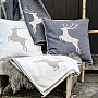 Cotton blanket DF SYLT DEER ANTHRACITE