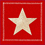 Tapestry cushion cover RED STAR 1