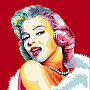 Tapestry pillow-case COMICS Marilyn Monroe