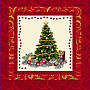 Christmas decorative pillow TREE IN FRAME