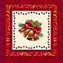 Christmas decorative pillow BELL IN FRAME