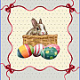 Tapestry pillow-case EASTER BUNNY