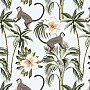 Decorative fabric AMERIKA monkey