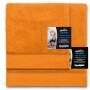 Towel and bath towel MIKRO Orange-mustard