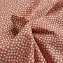 Cotton fabric HEART salmon