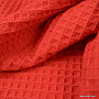 Red waffle fabric