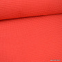 Red waffle fabric