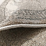 Modern carpet oval VISTA WHITE GRAY