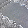 Embroidered curtain V233 white