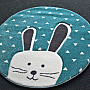 Children carpet PASTEL Bunny turquoise