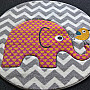 Children carpet PASTEL Elephants