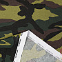 Decorative fabric CAMUFLAJE green