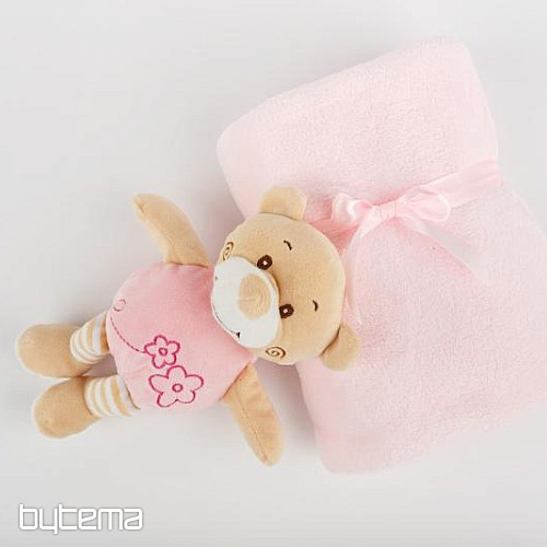 Baby gift set Pink teddy bear